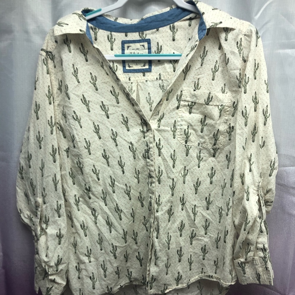 Cactus button down